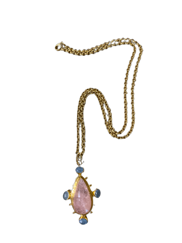 Rose Quartz Pendent Necklace