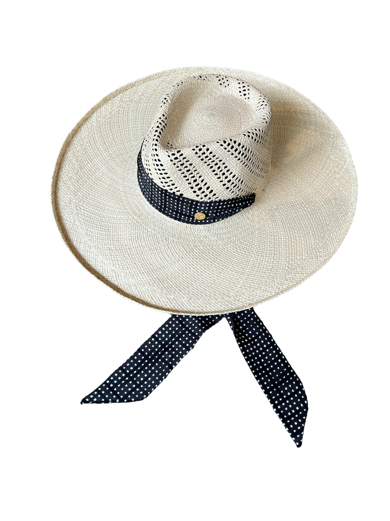 Straw Hat with Tie