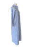 Azure Striped Cotton Shirt Dress